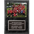 9"x12" Black Marble Soccer Recessed Photo Plaque